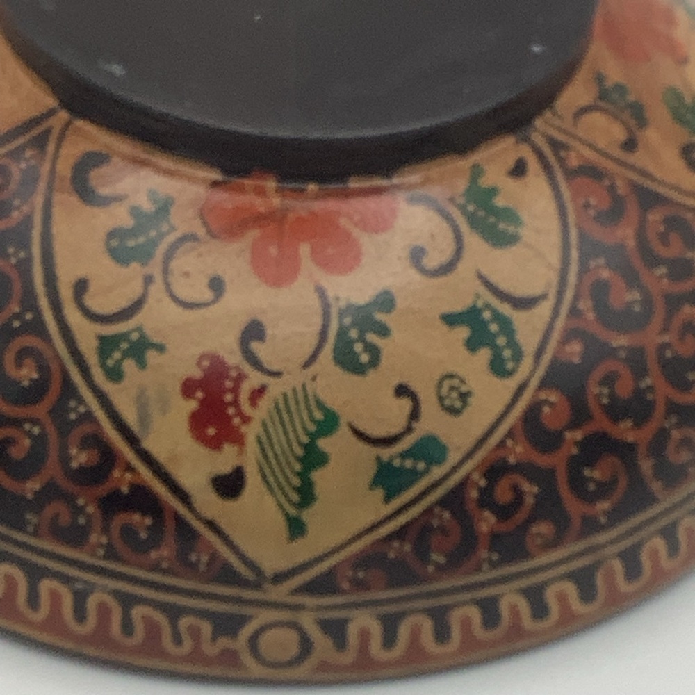 Handcrafted Batik Decorative Wood Bowl - Picture 9 of 16